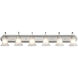 Compana 6 Light 48 inch Satin Nickel Bathroom Vanity Light Wall Light